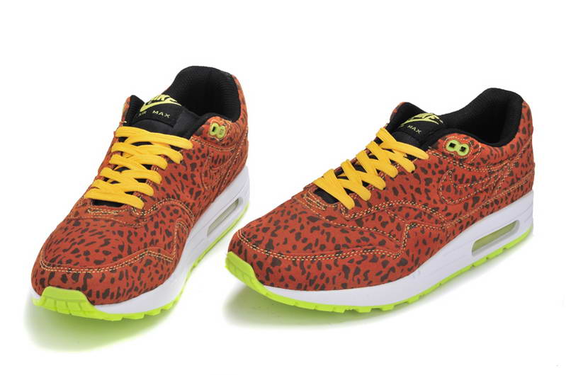 Nike Air Max 1 87 fourrure Chaussures Hommes Brown Leopard (1)